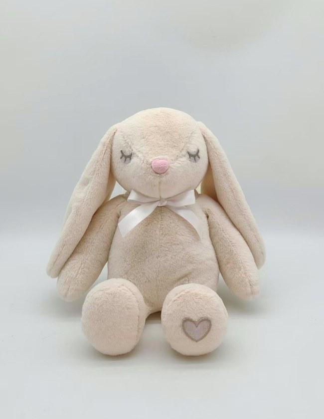 Approved pre-production sample of the winged bunny plush