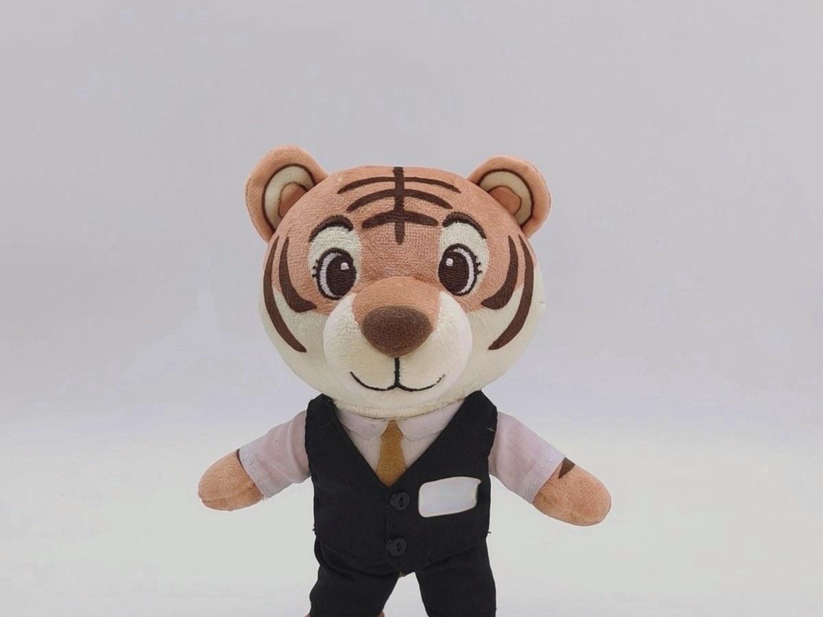 Brand mascot character plush developed for a brand