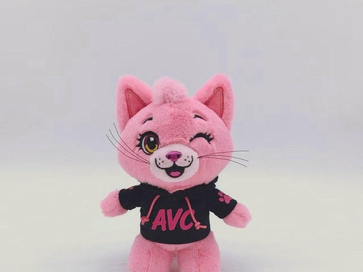 Custom plush merchandise produced for a brand project
